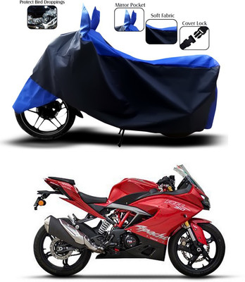 SEBONGO Two Wheeler Cover for TVS(Apache RR 310, Blue)