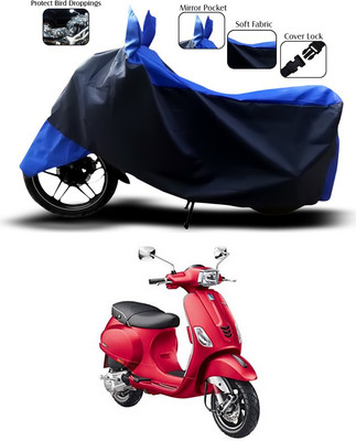 SEBOMJO Two Wheeler Cover for Vespa(Blue)