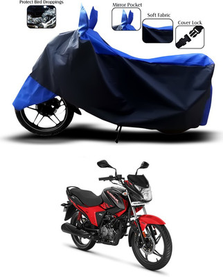 ANTHUB Waterproof Two Wheeler Cover for Hero(Glamour, Blue)