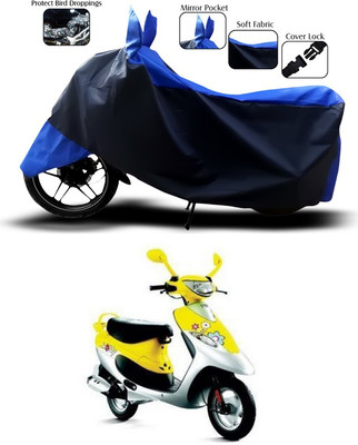 ANTHUB Waterproof Two Wheeler Cover for TVS(Scooty Pep+, Blue)