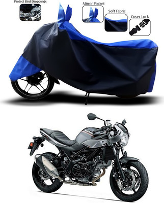 SEBONGO Two Wheeler Cover for Suzuki(Blue)