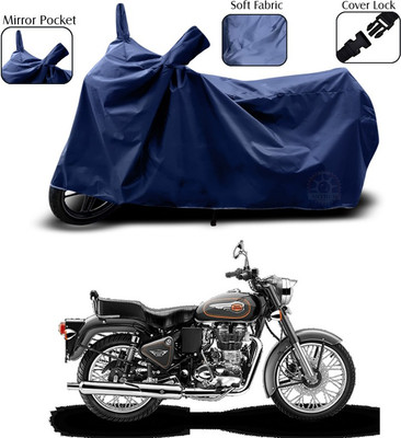 SEBONGO Two Wheeler Cover for Royal Enfield(Blue)