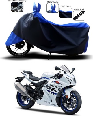 ANTHUB Two Wheeler Cover for Suzuki(GSX, Blue)