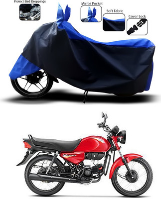 SEBONGO Two Wheeler Cover for Hero(HF Dawn, Blue)