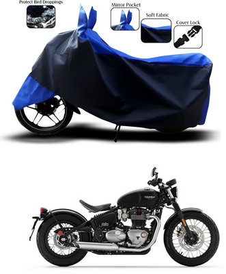 ANTHUB Two Wheeler Cover for Triumph(Blue, Black)