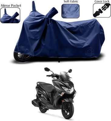 SEBONGO Two Wheeler Cover for Suzuki(Burgman Street, Blue)