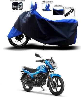 SEBONGO Two Wheeler Cover for TVS(Victor, Blue)