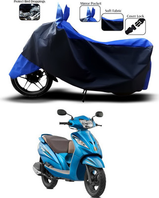 ANTHUB Waterproof Two Wheeler Cover for TVS(Wego, Blue)
