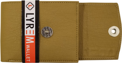 MEXUS Men Casual Beige Artificial Leather Wallet(6 Card Slots)