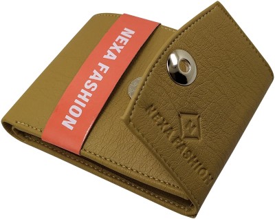 NEXA FASHION Men Casual Beige Artificial Leather Wallet(6 Card Slots)
