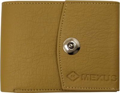 MEXUS Men Casual Beige Artificial Leather Wallet(6 Card Slots)