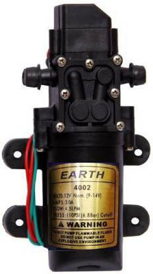 Earth 12V DC Diaphragm Motor Pump For Sprayers and Projects Diaphragm Water Pump(0.5 hp)