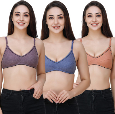Docare Women Full Coverage Non Padded Bra(Multicolor)