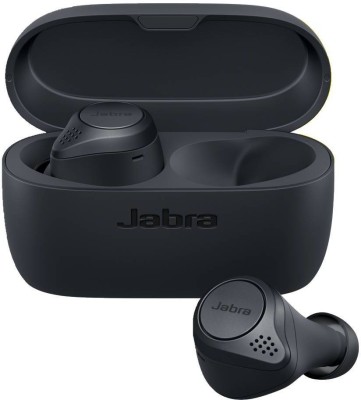 Jabra Elite Active 75t Active Noise Cancellation enabled, Wireless Charging Bluetooth Headset(Grey, True Wireless)