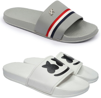 PRIMAN Men Slides(Multicolor , 8)