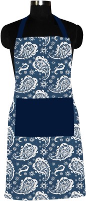 Flipkart SmartBuy Cotton Home Use Apron - Free Size(Blue, White, Single Piece)
