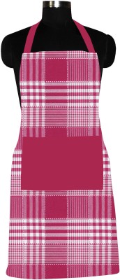 Flipkart SmartBuy Cotton Home Use Apron - Free Size(Pink, White, Single Piece)