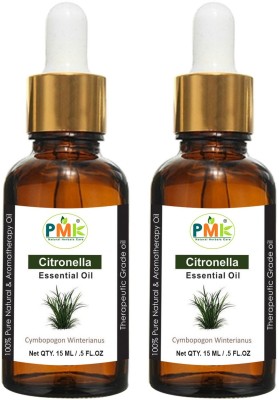 PMK Pure Natural Citronella Essential Oil (15ML Pack of 2)(30 ml)