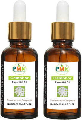 PMK Pure Natural Camphor Essential Oil (15ML Pack of 2)(30 ml)