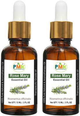 PMK Pure Natural Rosemary Essential Oil (15ML Pack of 2)(30 ml)