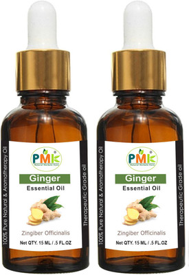 PMK Pure Natural Ginger Essential Oil (15ML Pack of 2)(30 ml)