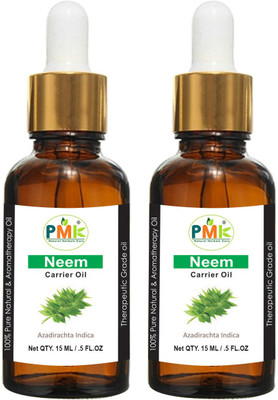 PMK Pure Natural Neem Cold Pressed Carrier Oil (15ML Pack of 2)(30 ml)
