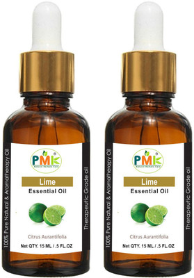 PMK Pure Natural Lime Essential Oil (15ML Pack of 2)(30 ml)