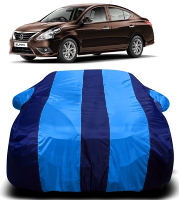 Swarish Car Cover For Nissan Sunny (With Mirror Pockets)(Blue)