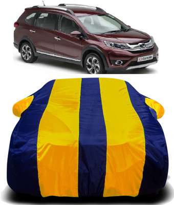 PVSTAR Car Cover For Honda BRV (With Mirror Pockets)(Yellow, Blue)