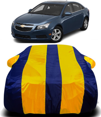 R Rayvin Star Car Cover For Chevrolet Cruze (With Mirror Pockets)(Yellow, Blue)