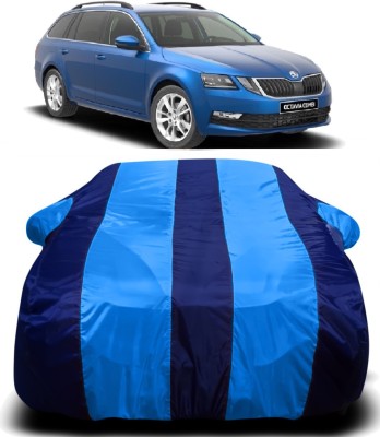 PVSTAR Car Cover For Skoda Octavia Combi (With Mirror Pockets)(Blue)