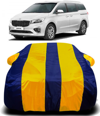 PVSTAR Car Cover For Kia Carnival (With Mirror Pockets)(Yellow, Blue)