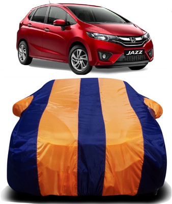 AXLOZ Car Cover For Honda Jazz (With Mirror Pockets)(Multicolor)
