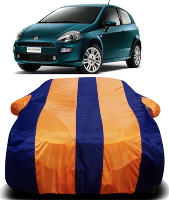 AXLOZ Car Cover For Fiat Grande Punto (With Mirror Pockets)(Multicolor)