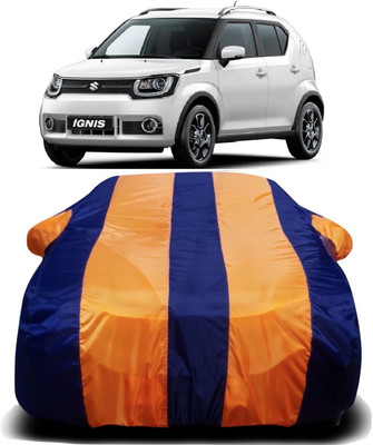 AXLOZ Car Cover For Maruti Suzuki Ignis (With Mirror Pockets)(Multicolor)