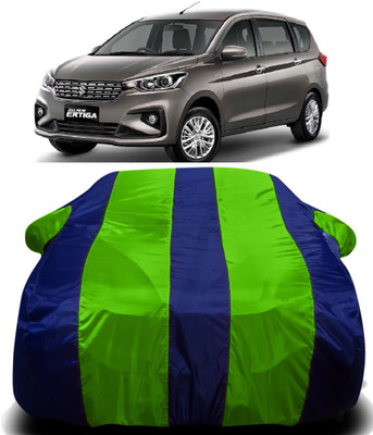 PVSTAR Car Cover For Maruti Suzuki Ertiga (With Mirror Pockets)(Green, Blue)