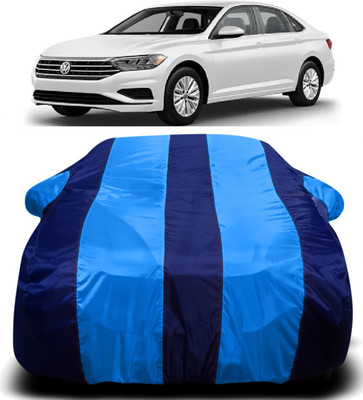 R Rayvin Star Car Cover For Volkswagen Jetta (With Mirror Pockets)(Blue)