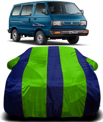 V VINTON Car Cover For Maruti Suzuki Omni (With Mirror Pockets)(Green, Blue)