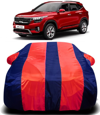 R Rayvin Star Car Cover For Kia SELTOS (With Mirror Pockets)(Multicolor)