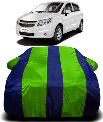 V VINTON Car Cover For Chevrolet Sail UVA (With Mirror Pockets)(Green, Blue)