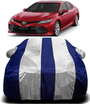 S Shine Max Car Cover For Maruti Suzuki CROSS (With Mirror Pockets)(White, Blue)
