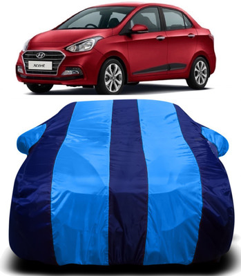 V VINTON Car Cover For Hyundai Xcent (With Mirror Pockets)(Blue)