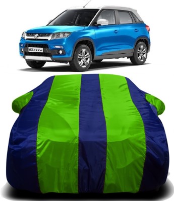 THE REAL ARV Car Cover For Maruti Suzuki Vitara Brezza (With Mirror Pockets)(Green, Blue)