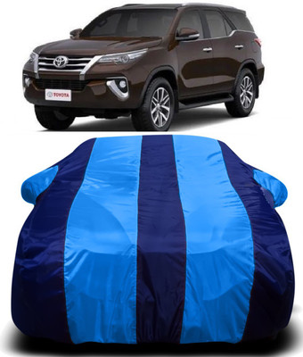 R Rayvin Star Car Cover For Toyota New Fortuner (With Mirror Pockets)(Blue)