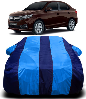 Swarish Car Cover For Honda Amaze (With Mirror Pockets)(Blue)