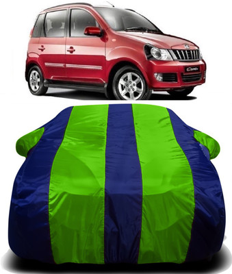 PVSTAR Car Cover For Mahindra Quanto (With Mirror Pockets)(Green, Blue)
