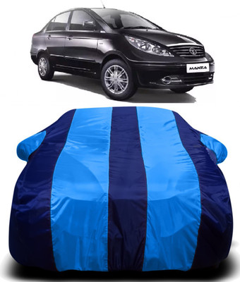 Swarish Car Cover For Tata Manza (With Mirror Pockets)(Blue)