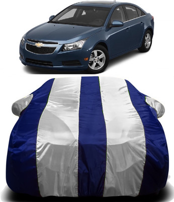 PVSTAR Car Cover For Chevrolet Cruze (With Mirror Pockets)(White, Blue)
