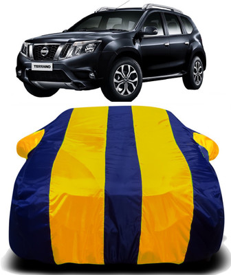 R Rayvin Star Car Cover For Nissan Terrano (With Mirror Pockets)(Yellow, Blue)