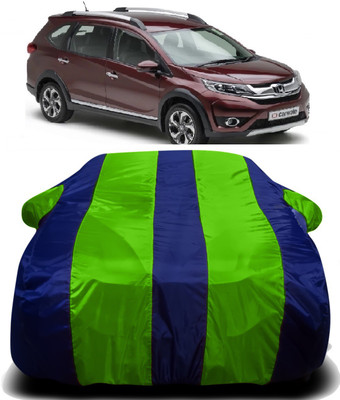 R Rayvin Star Car Cover For Honda BRV (With Mirror Pockets)(Green, Blue)